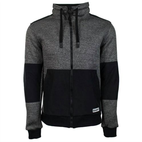 HOOEY mens full zip tech jacket in charcoal