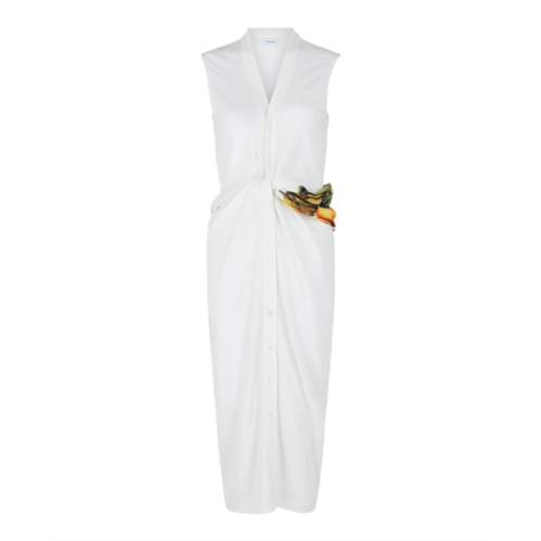 Salvatore Ferragamo twisted belt midi dress