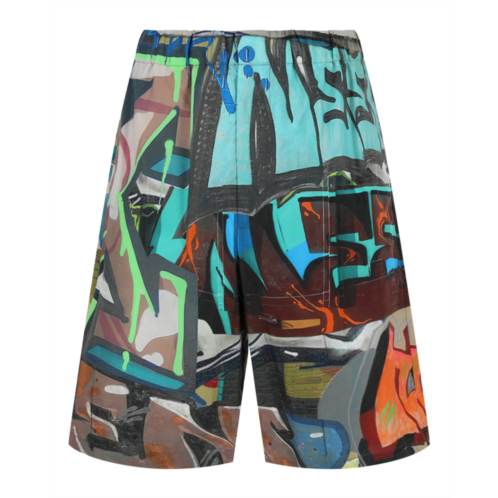 Off-White neen allover lounge shorts