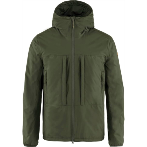 Fjallraven mens keb wool padded jacket in deep forest