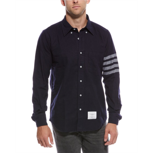 Thom Browne flannel 4-bar shirt