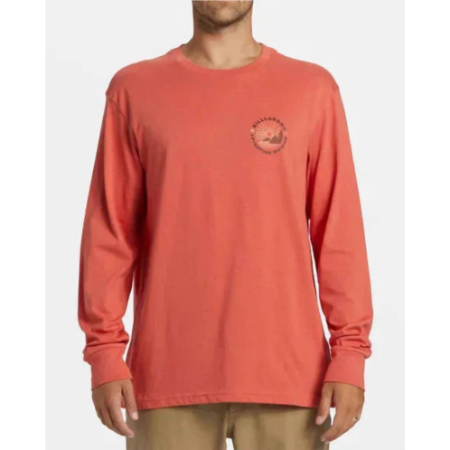 Billabong rockies long sleeve top in washed red