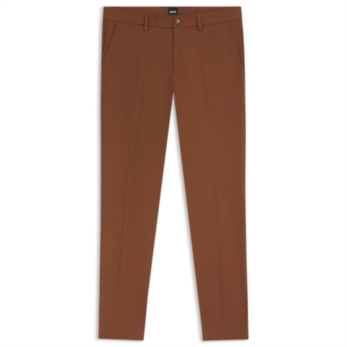 BOSS slim-fit pants in cotton