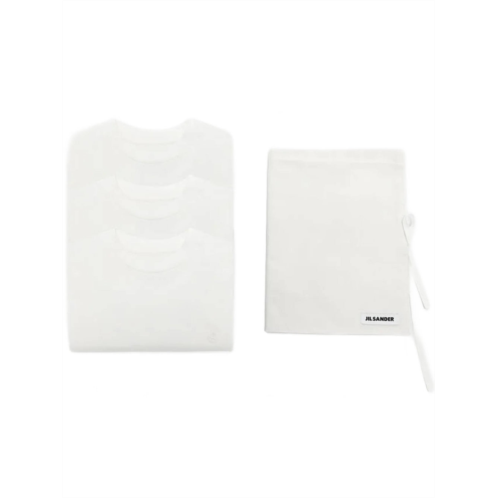JIL SANDER plain white short sleeve t-shirt set