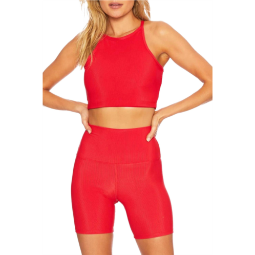Beach Riot bike short in red