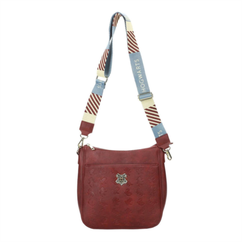 Bioworld Merchandising womens harry potter hogwarts crest crossbody bag in maroon