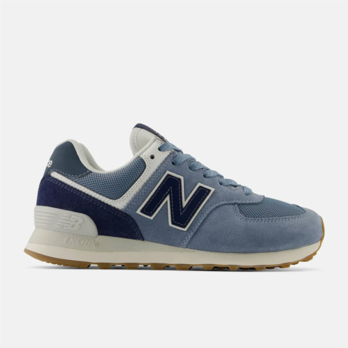 New Balance womens 574 sneaker in navy arctic grey