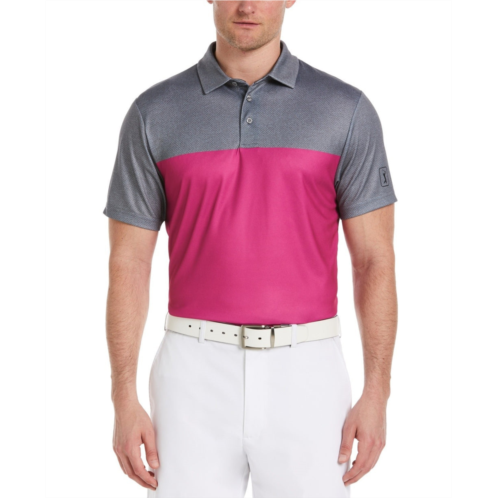 PGA TOUR mens airflux polo shirt iron gate stretch short sleeve golf fts1049