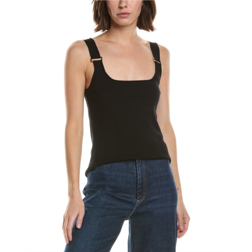 T Tahari double square neck rib tank