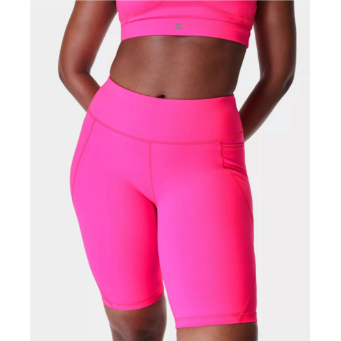 Sweaty Betty power 6 running shorts in hot pink