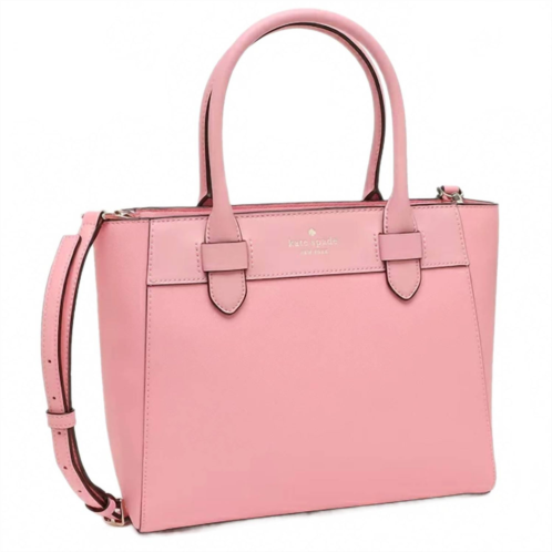 Kate Spade melanie satchel top handle bag in bright carnation