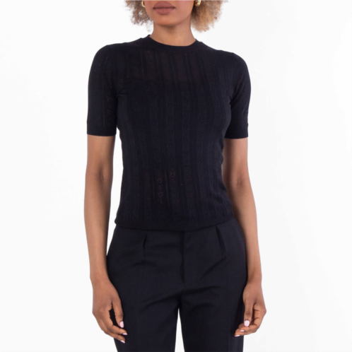 Salvatore Ferragamo Ferragamo short-sleeved gancini motif knit top