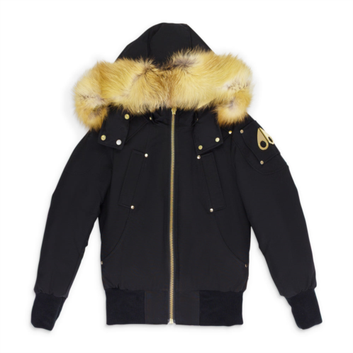 Moose Knuckles black / gold sainte flavie bomber jacket
