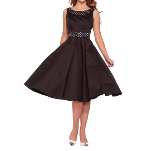 Orchid Bloom recital swing dress in black