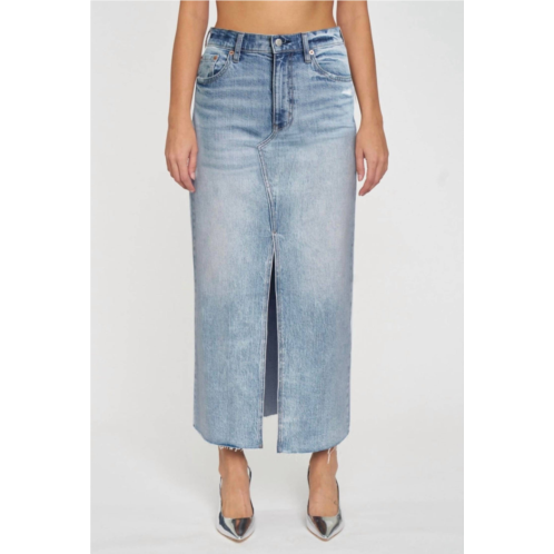 DAZE girl next door maxi skirt in blue
