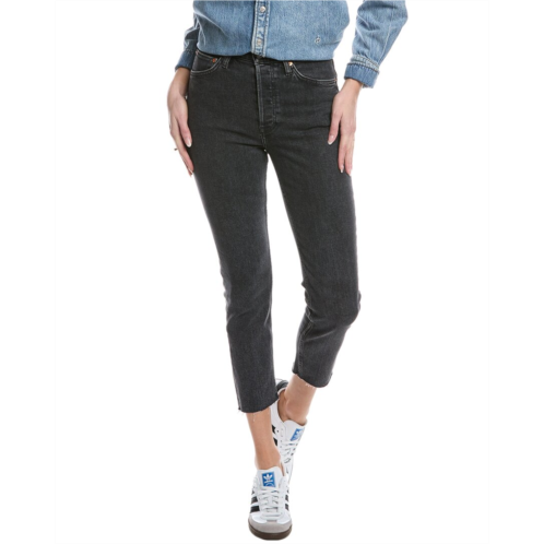 RE/DONE 90s noir high-rise ankle crop jean