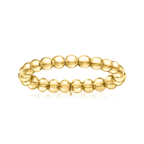 Canaria Fine Jewelry Canaria 3mm 10kt yellow gold bead stretch ring