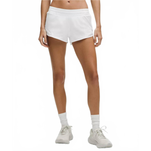 Lululemon hotty hot 2.5 low rise short in white