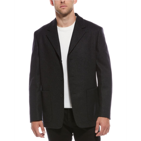 Theory wool & cashmere-blend blazer overcoat