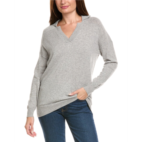 kier j wool & cashmere-blend oversized polo sweater