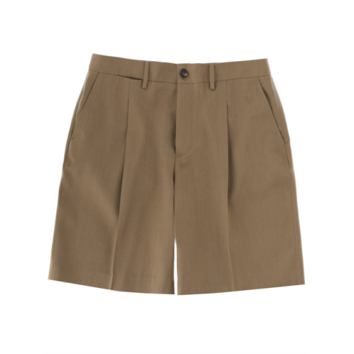 GOLDEN GOOSE pleated tailored denim shorts