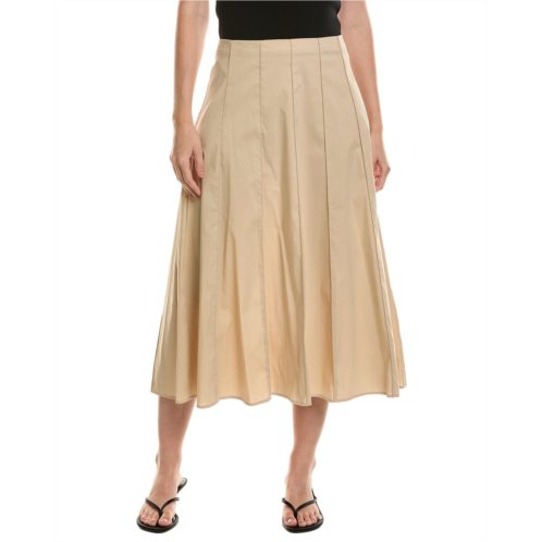 anne klein pull-on paneled a line midi skirt