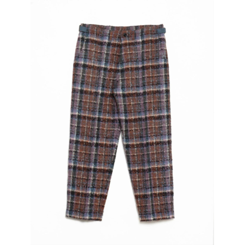 Nicholas Daley mens 70s trouser in purple mohair