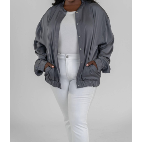 Nouvelle / Silk95five brooklyn bomber - plus in fonce