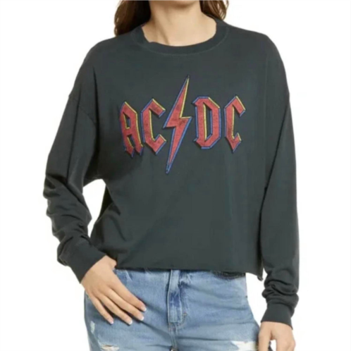 DAYDREAMER crop graphic sweatshirt in gray