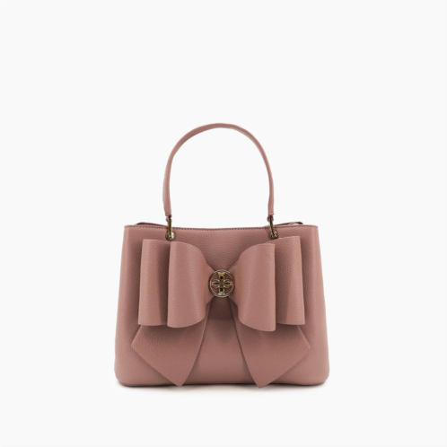 Like Dreams womens jesse bow vegan crossbody bag in mauve