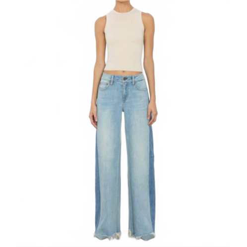 Alice olivia stu baggy jeans in light blue