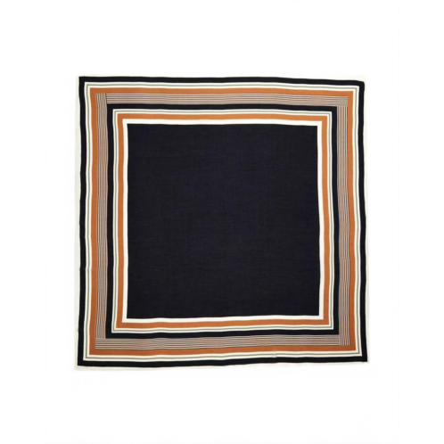 Rag & Bone womens lina striped scarf in olive stripe