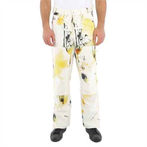 Off-White multicolor futura abstract carpenter trousers