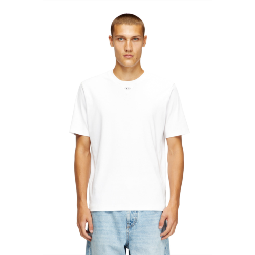 Diesel regular t-shirt with crew neck and oval d