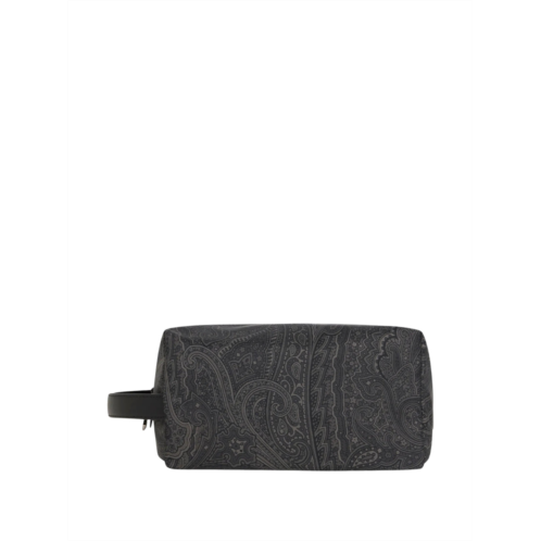 ETRO paisley print nylon pouch with zip top fastening