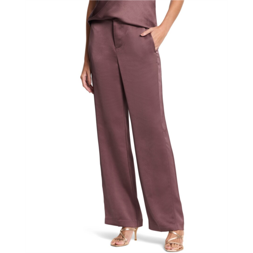 NICZOE eliot wide leg luxe satin pant