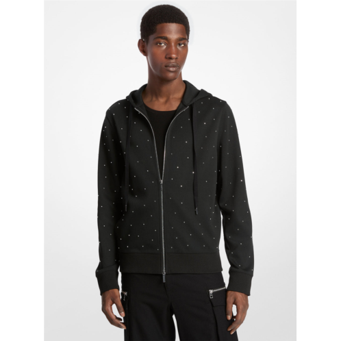 Michael Kors studded cotton blend hoodie