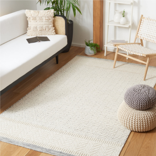 Safavieh martha stewart hand made area rug ivory contemporary style non-shedding