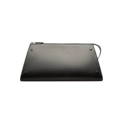 BALLY womens arieel leather clutch bag in black