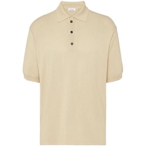 Salvatore Ferragamo Ferragamo logo-plaque knitted polo shirt