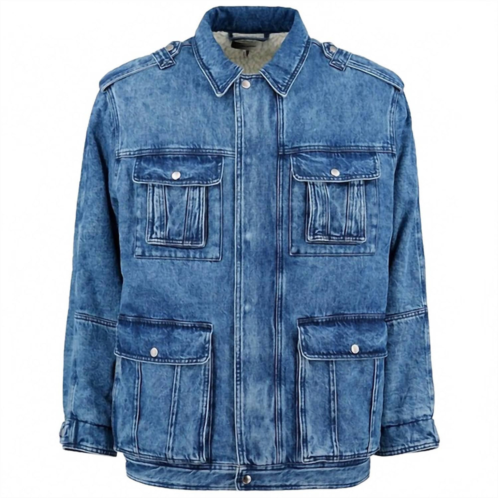 ISABEL MARANT mens joltao denim jacket in blue