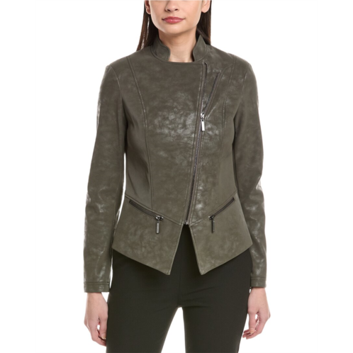 Joseph Ribkoff vegan leather jacket