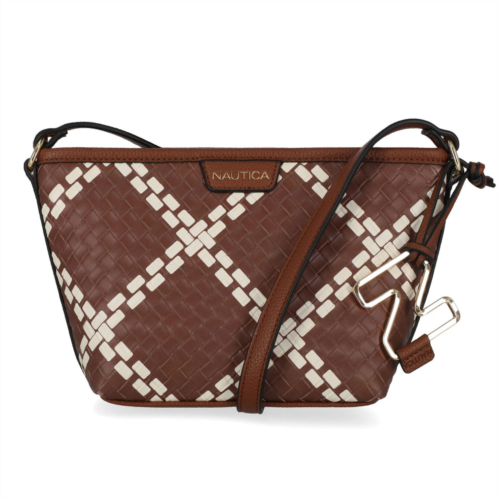 Nautica windowpane woven crossbody bag