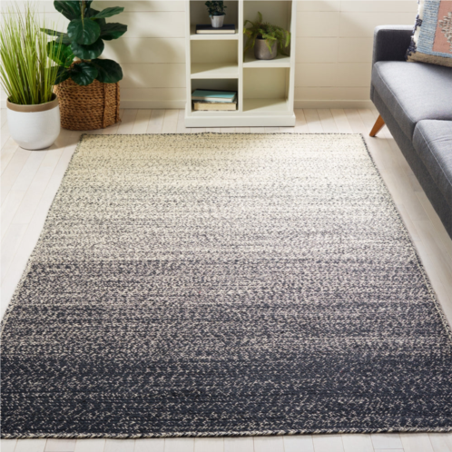 Safavieh natural fiber hand made area rug natural / black contemporary style non-shedding