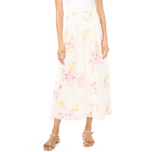vince camuto pleated straight hem maxi skirt