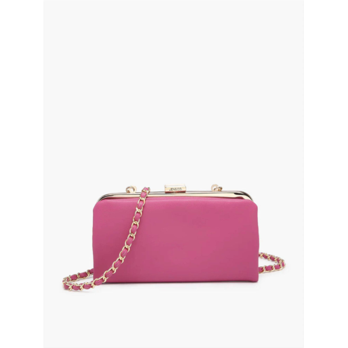 Jen & Co. womens sue snap clasp wallet in bubblegum pink