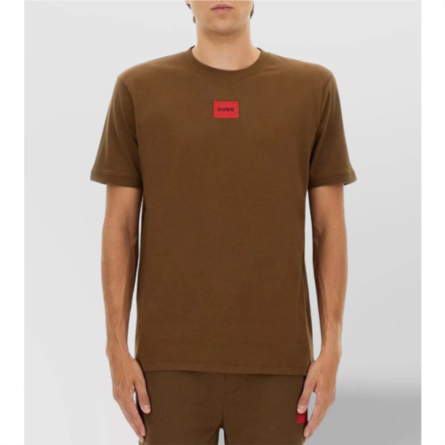 Hugo Boss Hugo mens diragolino 212 crew neck tee medium brown