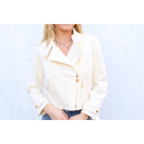 Emily McCarthy mia motto jacket in gardenia