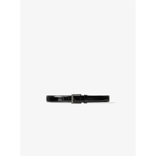 Michael Kors catarina patent leather trouser belt