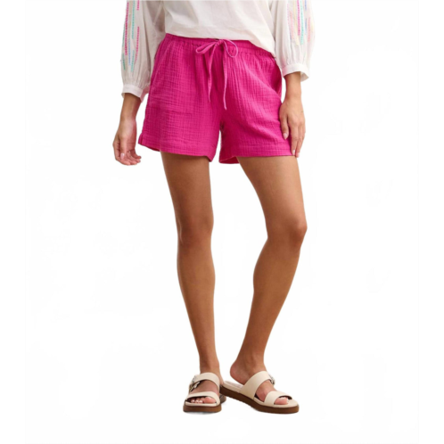 Hatley santorini cotton shorts in fuchsia
